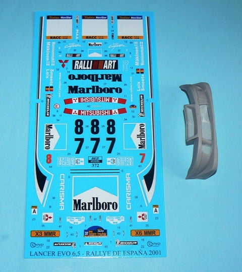 TRANSKIT MITSUBISHI LANCER EVO 6.5 - MARLBORO - RALLY CATALUNYA 2001