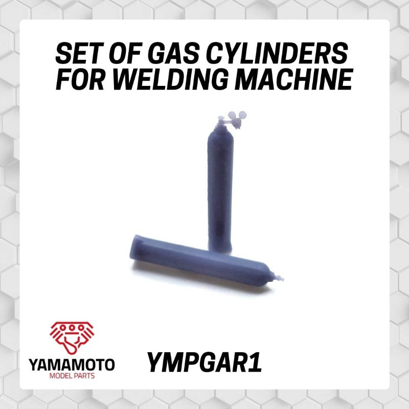 Gas cylinder set for welding machine