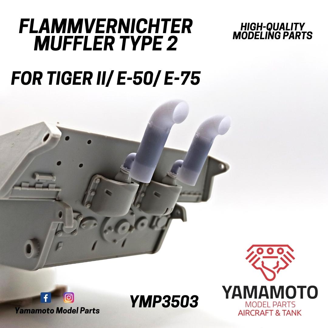 Muffler var2.
Tiger II/ E-50/ E-75 1:35 scale