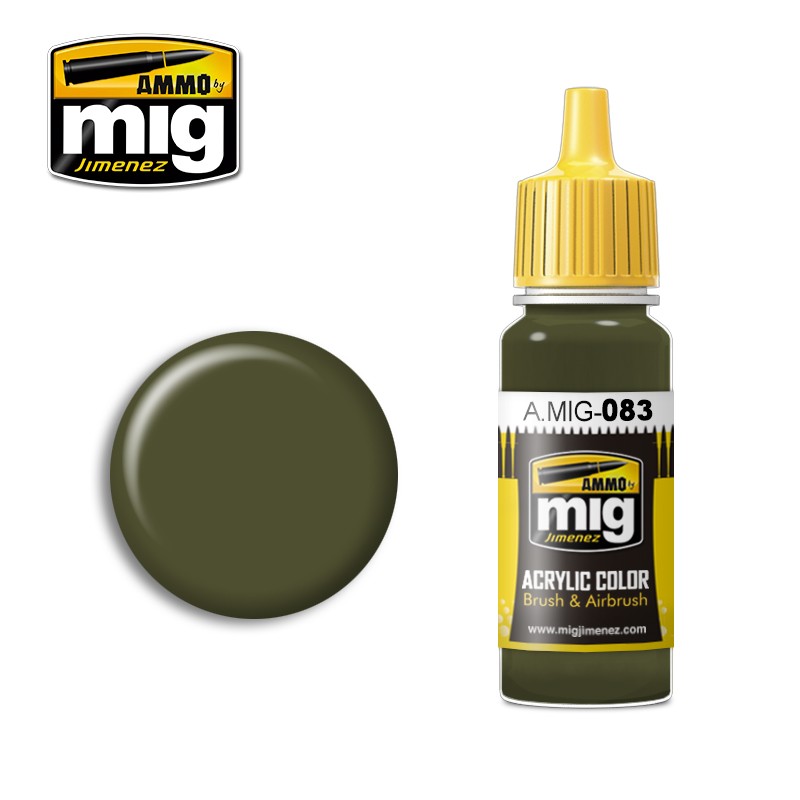ACRYLIC COLOR Zashchitniy Zeleno (Russian Postwar Green)