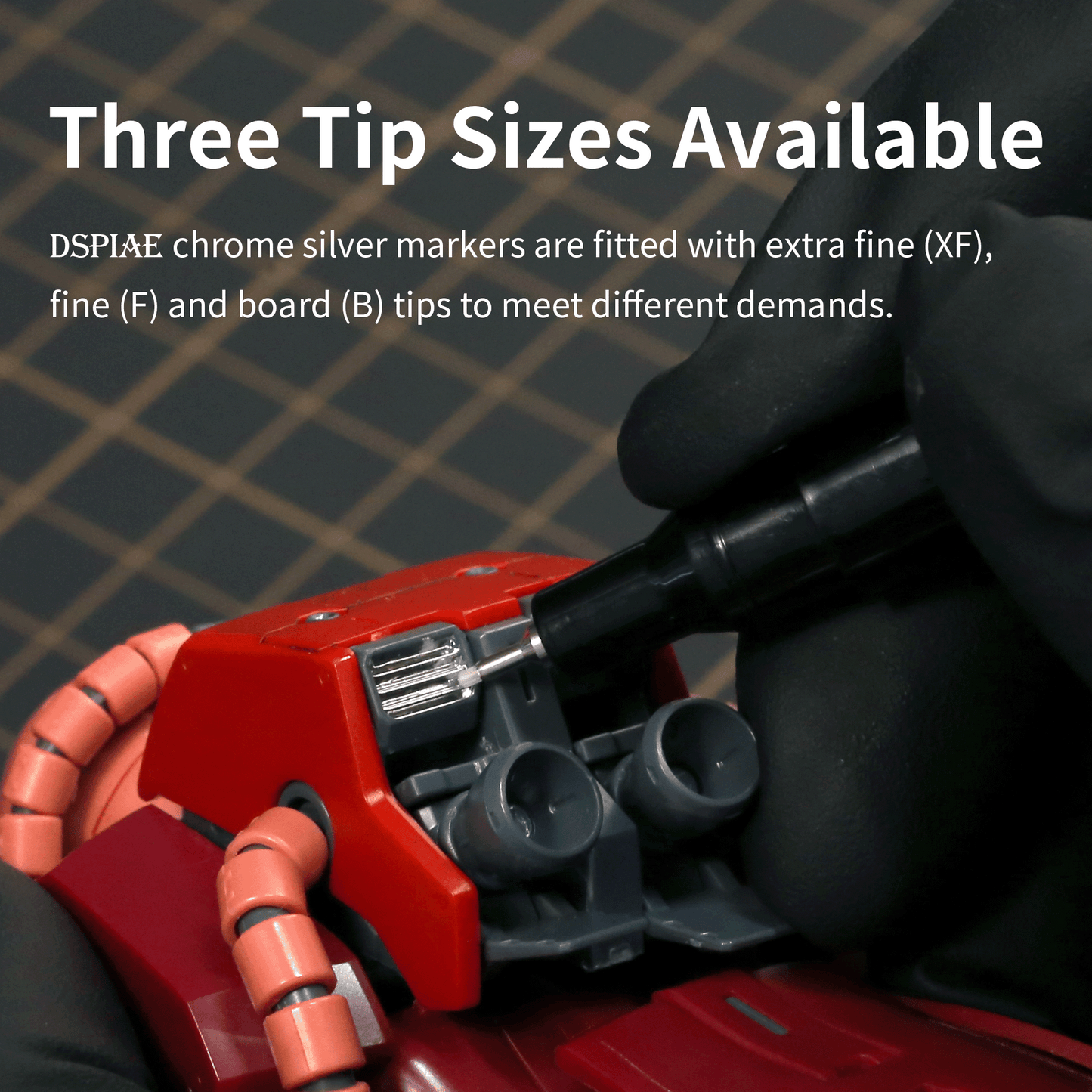 MARQUEURS EN ARGENT CHROMÉ - SUPER FINS