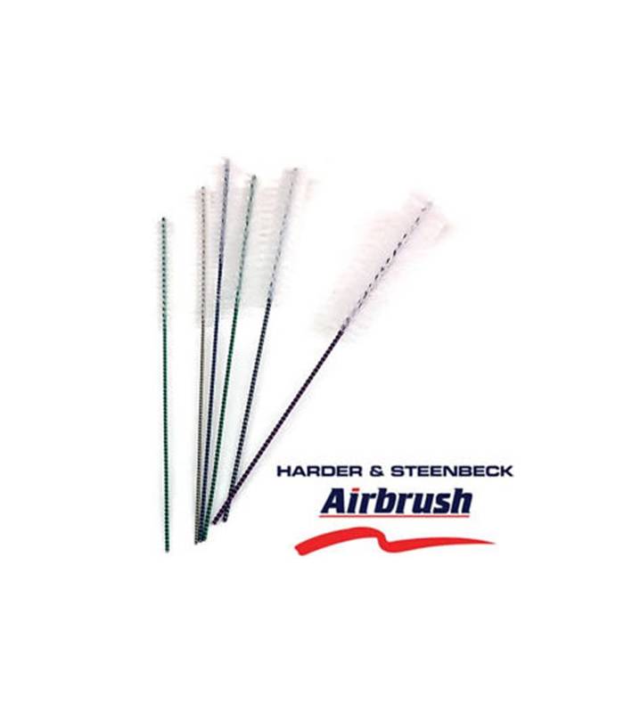 Airbrush nozzle needle cleaning brush