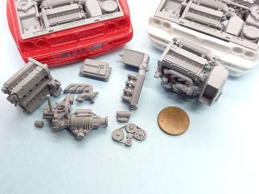 COMPLETE ENGINE FOR LANCIA DELTA EVO HASEGAWA 1/24 KIT
