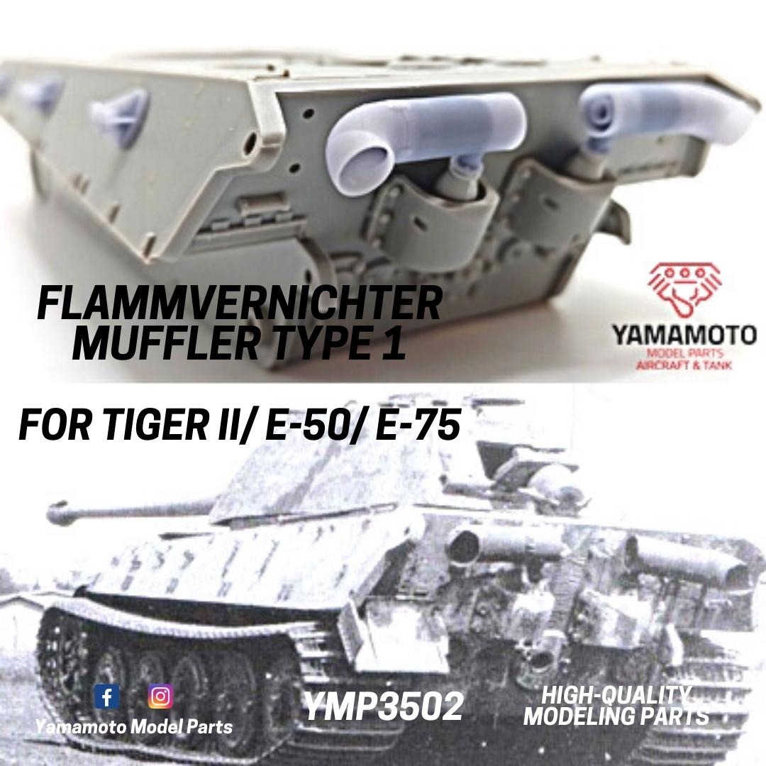Muffler var1.
Tiger II/ E-50/ E-75 1:35 scale