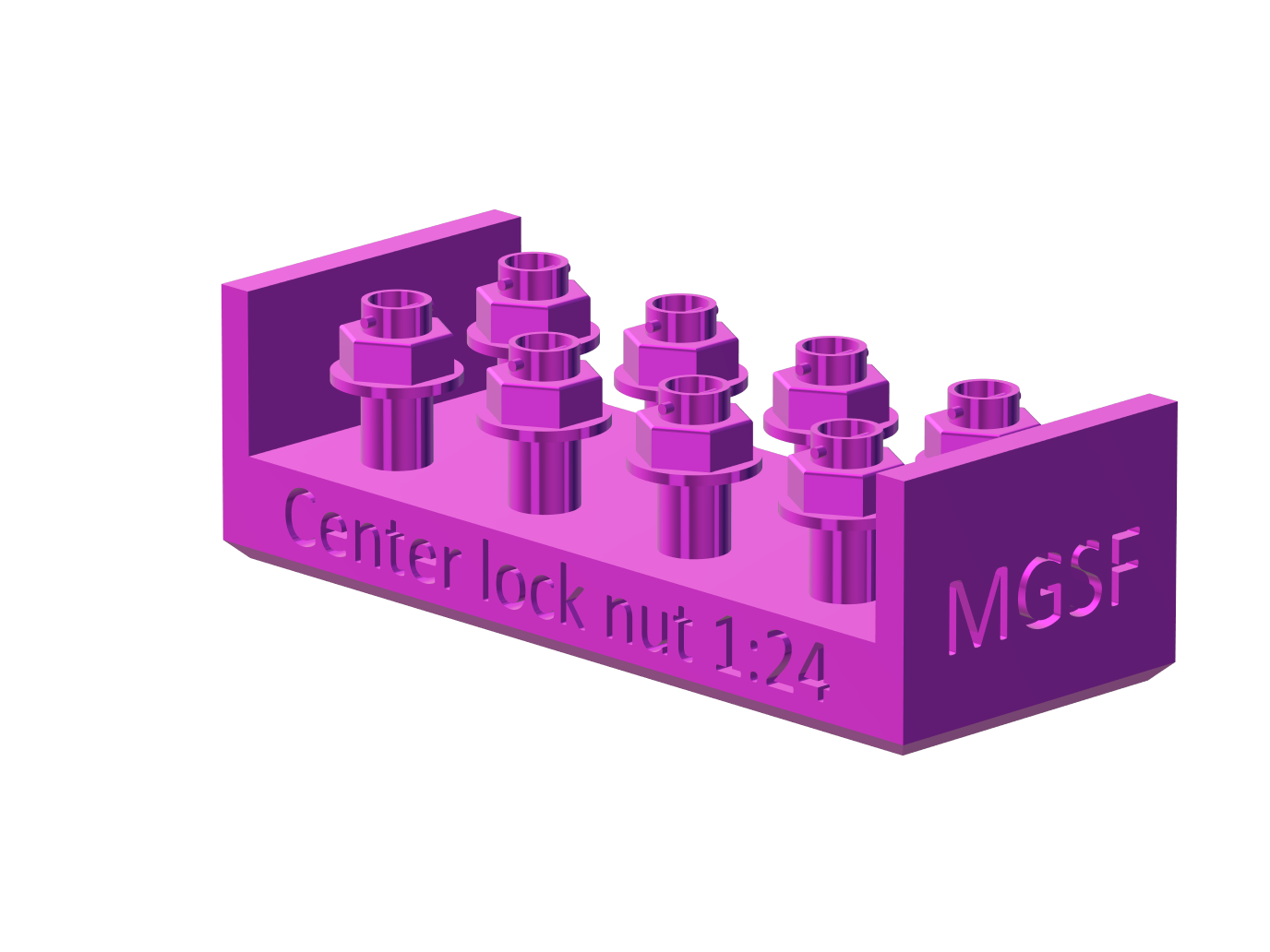 CENTER LOCK NUT - TYPE D HEX W/PIN