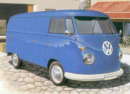 VOLKSWAGEN TRANSPORTER T2 FOURgon DE LIVRAISON - 1967