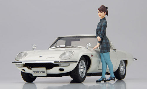 MAZDA COSMO SPORT L10B AVEC FIGURINE DE FILLE