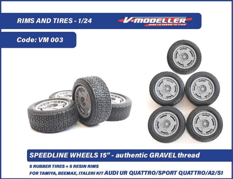 ROUES SPEEDLINE 15 - GRAVEL - AUDI QUATTRO