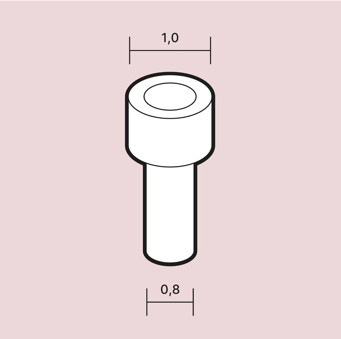 RIVETS 1,0MM FLAT HEAD