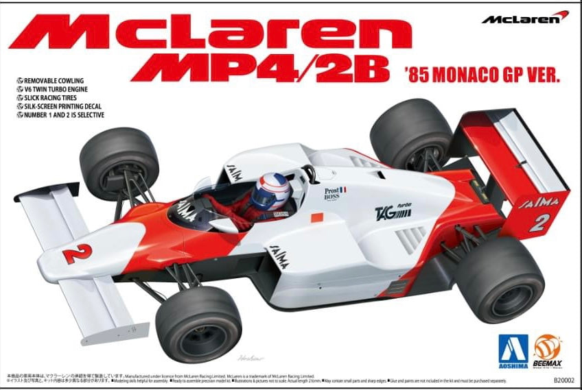 MCLAREN TAG PORSCHE MP4/2B - MONACO GRAND PRIX 1985 – dmodelkits