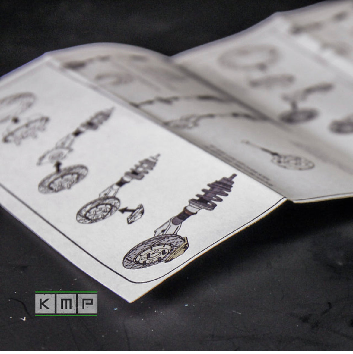 LANCIA DELTA HF 16V SUSPENSION & BRAKES 1/12 SCALE