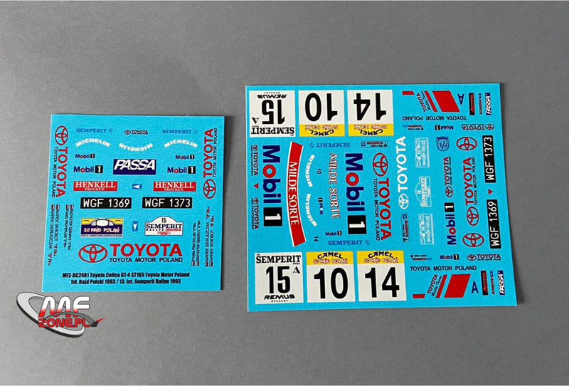 DECALS TOYOTA CELICA GT-FOUR ST165 - RALLY POLAND 1993