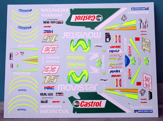 DECALS HONDA RC211V TELEFONICA MOVISTAR - MOTO GP 2005