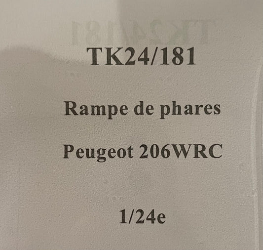 VEILLEUSES PEUGEOT 206 WRC