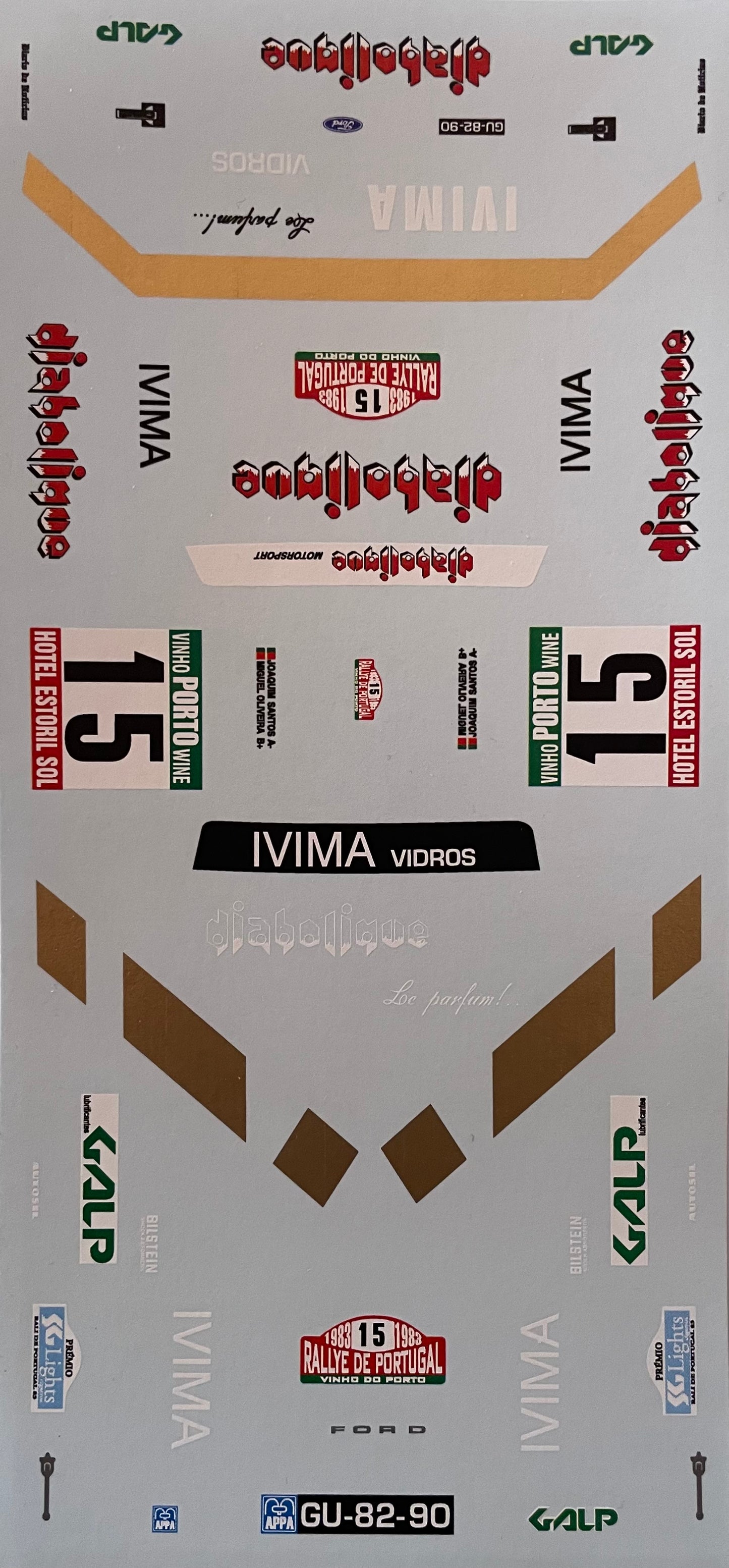 DECAL FORD ESCORT MKII DIABOLIQUE 1/24