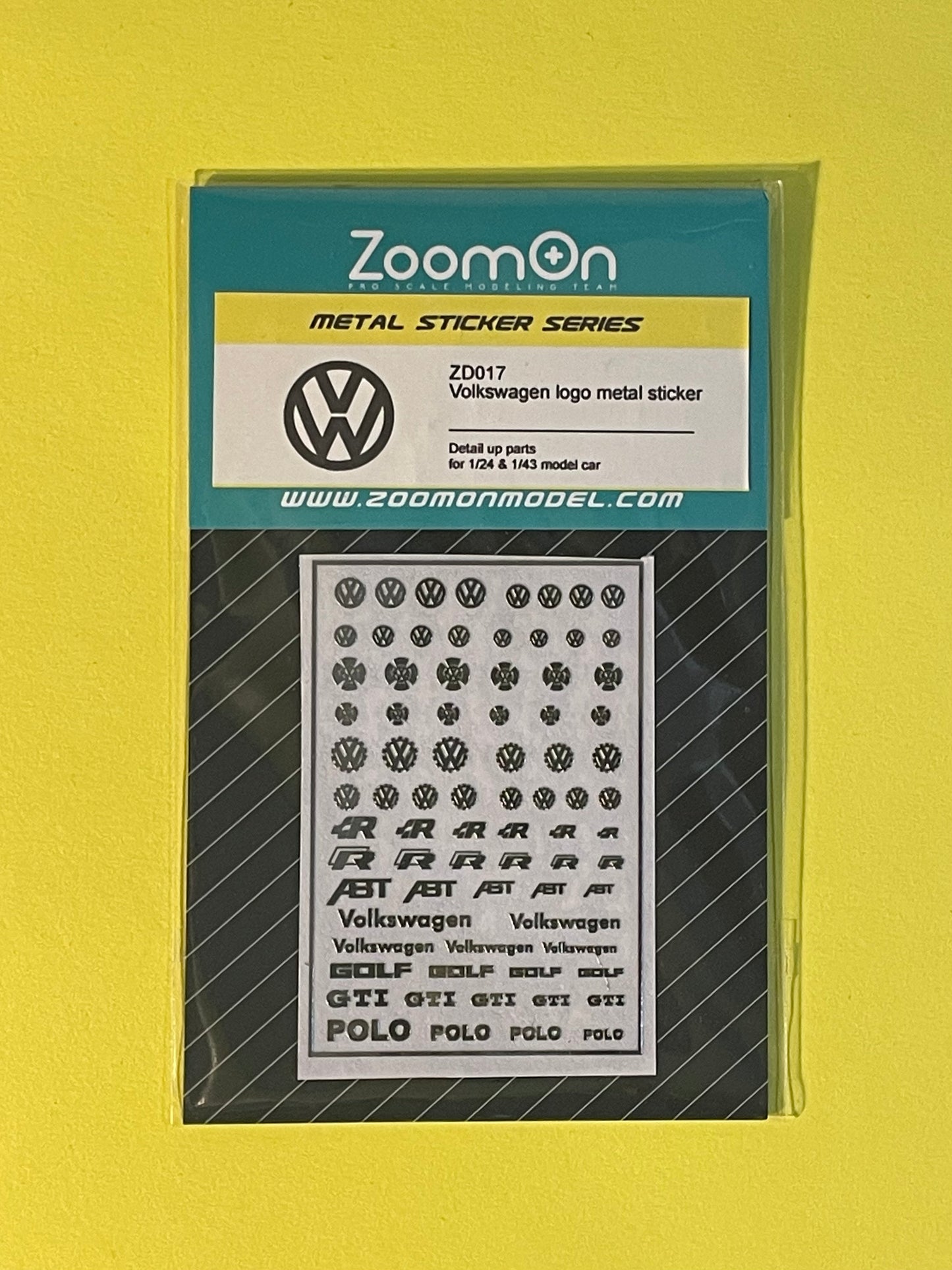 VOLKSWAGEN LOGOS METAL STICKERS