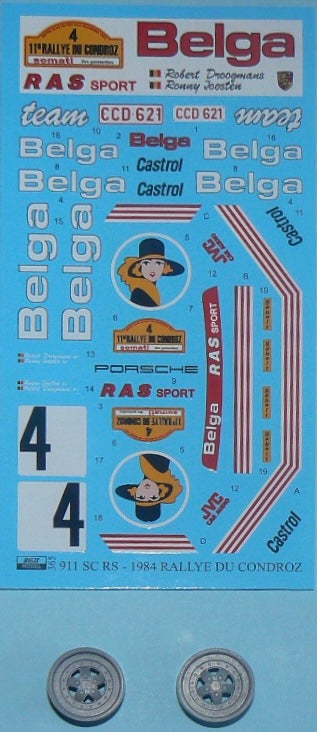 Transkit Porsche 911 SC RS BELGA TEAM - RALLY DROOGMANS 1984