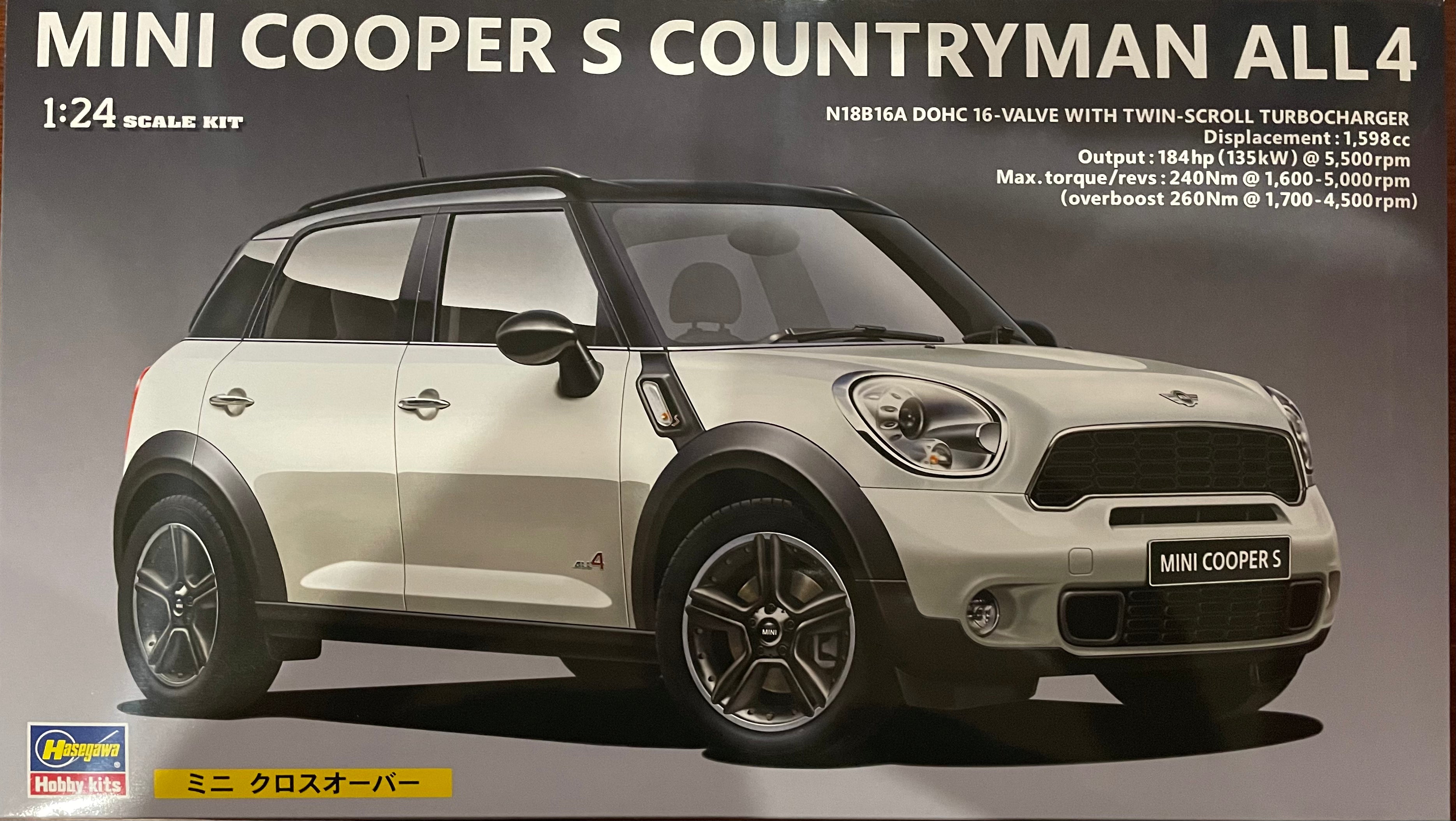 Mini cooper plastic model kit sales