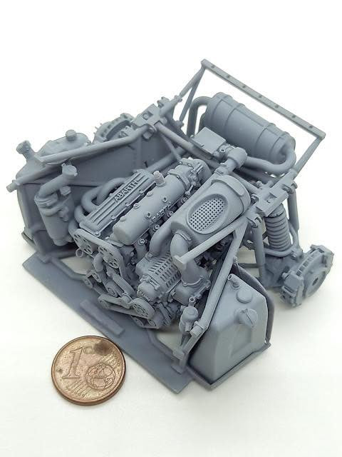 COMPLETE ENGINE FOR LANCIA RALLY 037 EVO 2 HASEGAWA 1/24 KIT