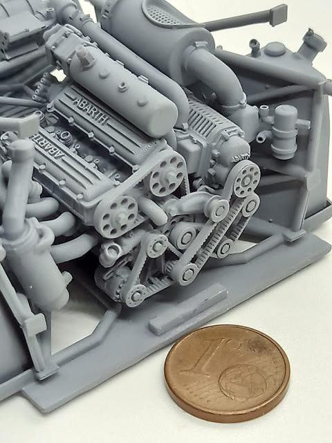 COMPLETE ENGINE FOR LANCIA RALLY 037 EVO 2 HASEGAWA 1/24 KIT