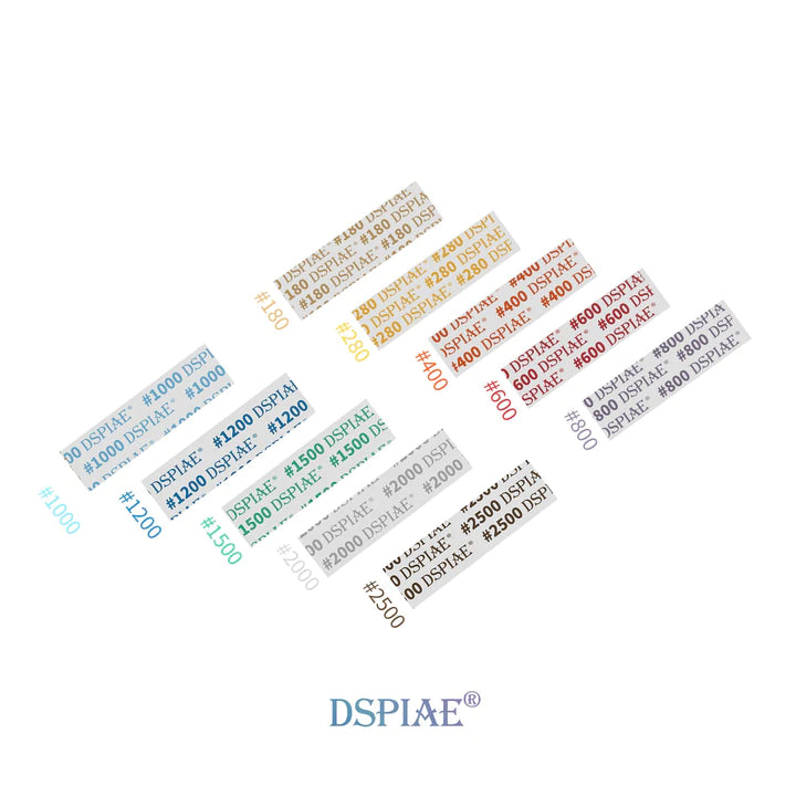 CONJUNTO DE LIXAS AUTO-ADESIVAS PRÉ-CORTE #180 #280 #600 #800 - DSPIAE