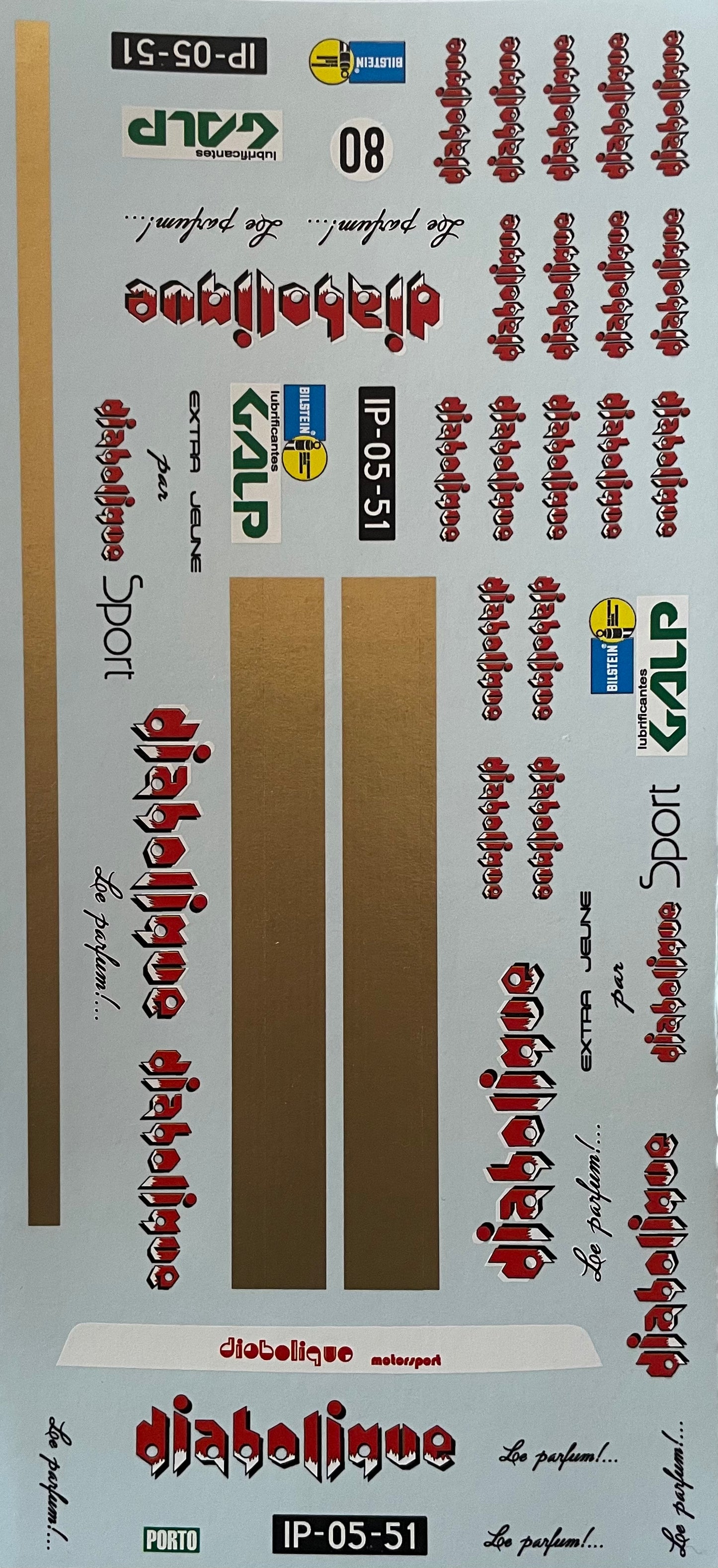 DECAL FORD TRANSIT LWB TEAM DIABOLIQUE - 1/24