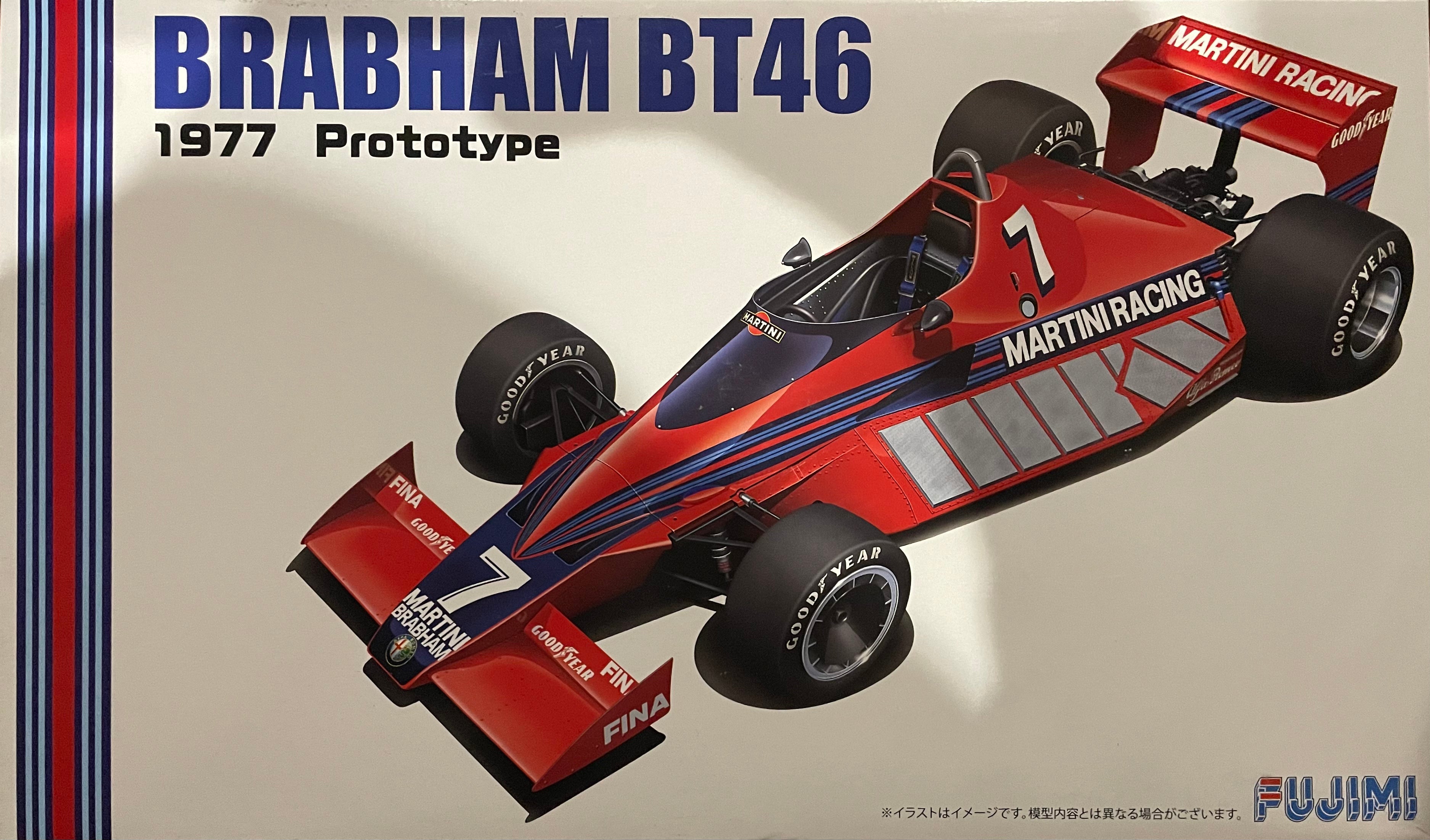 BRABHAM - F1 BT46 ALFA ROMEO PROTOTYPE MARTINI RACING N 0 1977 - CON  VETRINA - WITH SHOWCASE