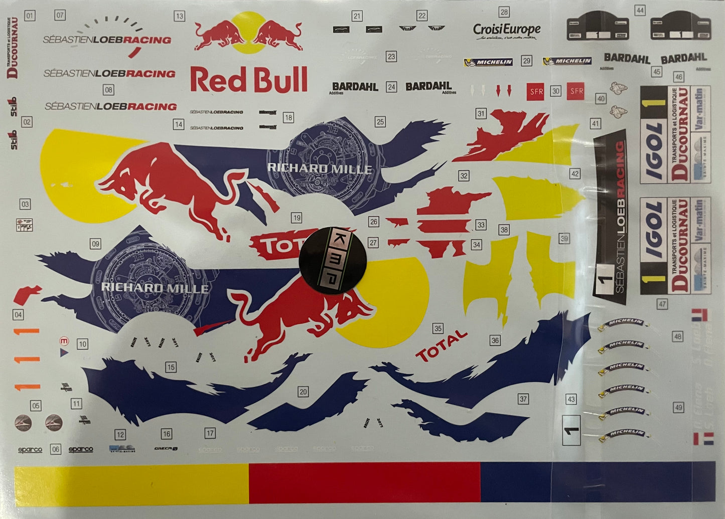 DECALS PEUGEOT 306 MAXI - LOEB - RALLY VAR 2017