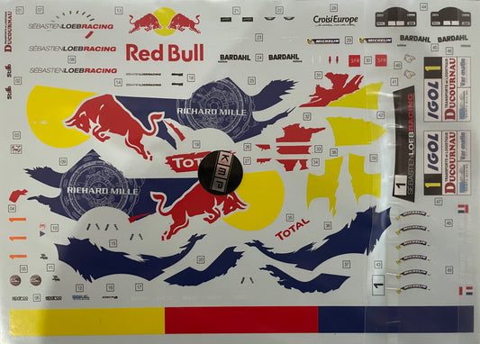 DECALS PEUGEOT 306 MAXI - LOEB - RALLY VAR 2017