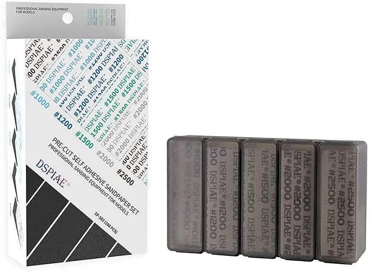 PRE-CUT SELF ADHESIVE SANDPAPER SET #1000 #1200 #2000 #2500 - DSPIAE