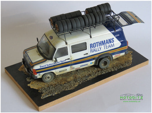 DECALS FORD TRANSIT MK2 LWB - ROTHMANS RALLY TEAM SERVICE VAN