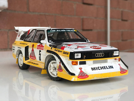 Audi Quattro Walter Rohrl Rally Sanremo winner 1985 - 1/24 Beemax