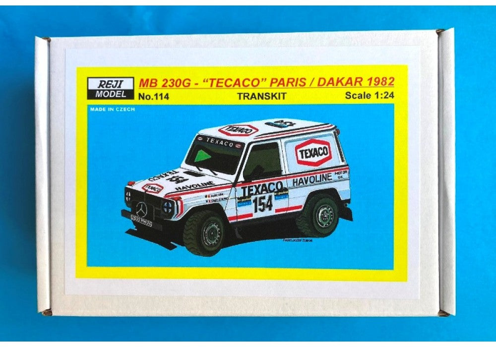 TRANSKIT MERCEDES 230G - TEXACO HAVOLINE - RALLY PARIS DAKAR 1982