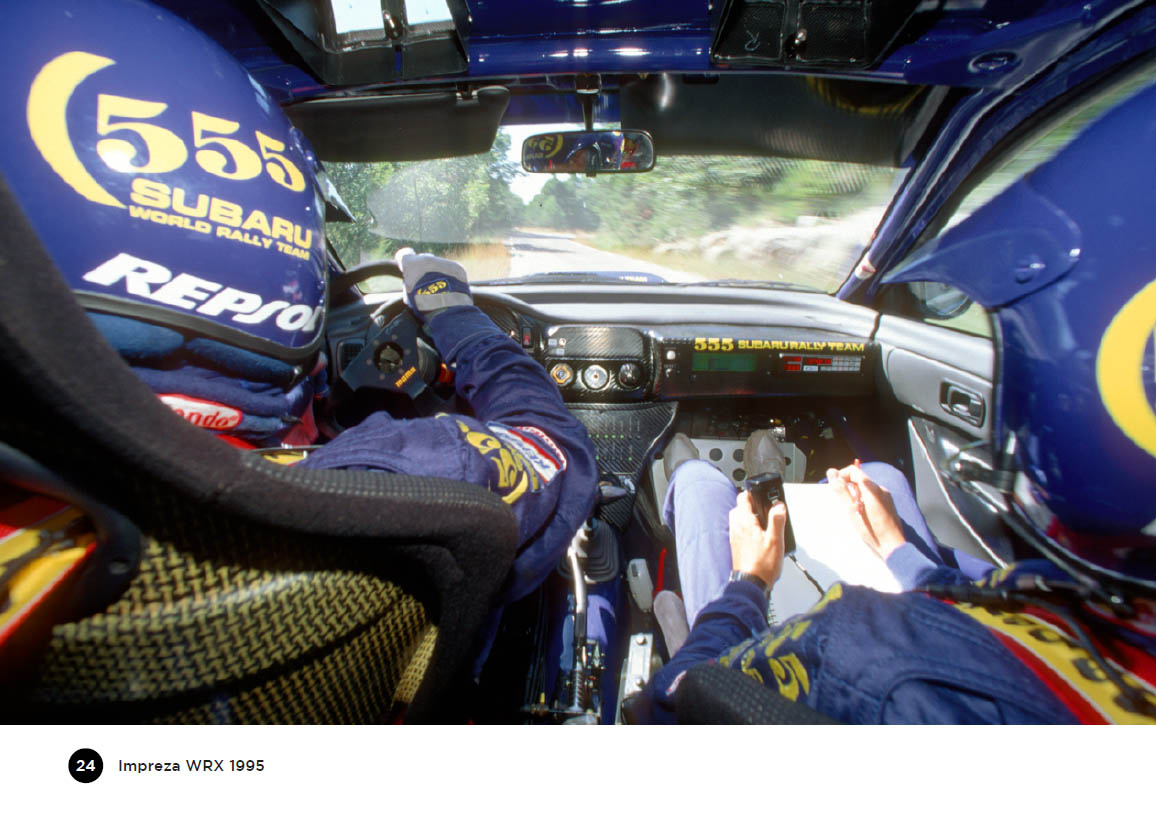 Subaru Impreza WRX Group A 555 Subaru World Rally Team - Catalunya Costa Dorada RACC Rally, Test Session 1995 - Book