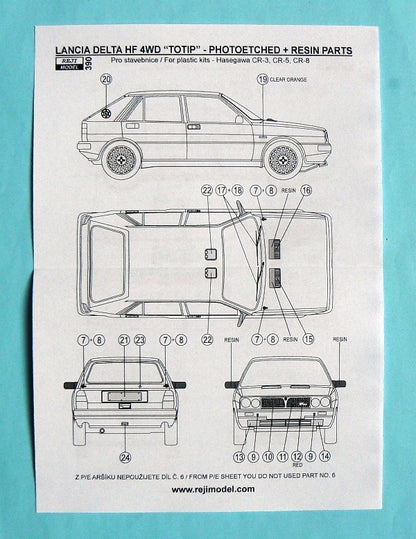 TRANSKIT LANCIA DELTA HF 4WD JOLLY CLUB TOTIP - 1988 RALLY PORTUGAL