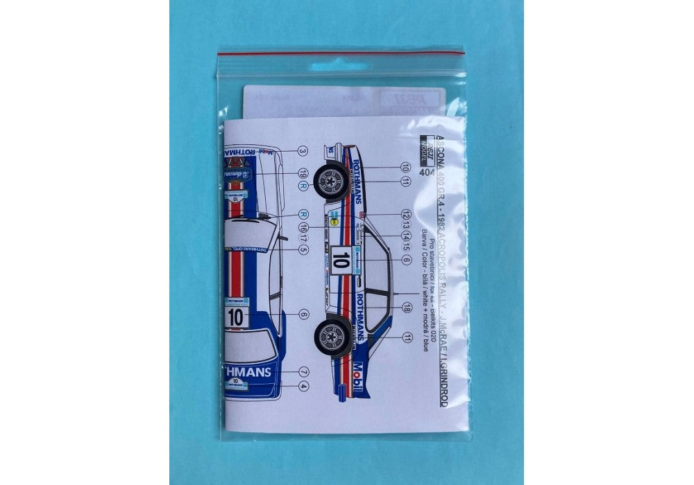 Opel Ascona A Opel Rally Team 1000 Lakes Rally 1974 - scale 1/43rd 1970-1979 RALLY WRC Motorsports Opel Ascona A Opel Rally Team 1000 Lakes Rally 1974 - scale 1/43rd 1970-1979 RALLY WRC Motorsports