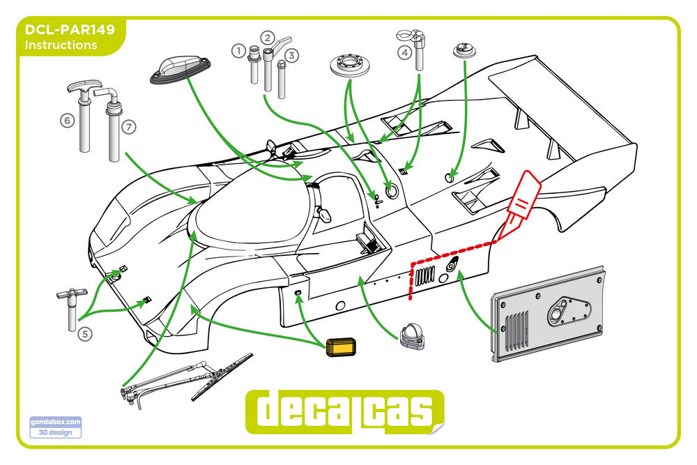 Porsche 962C - Detail Set-Up