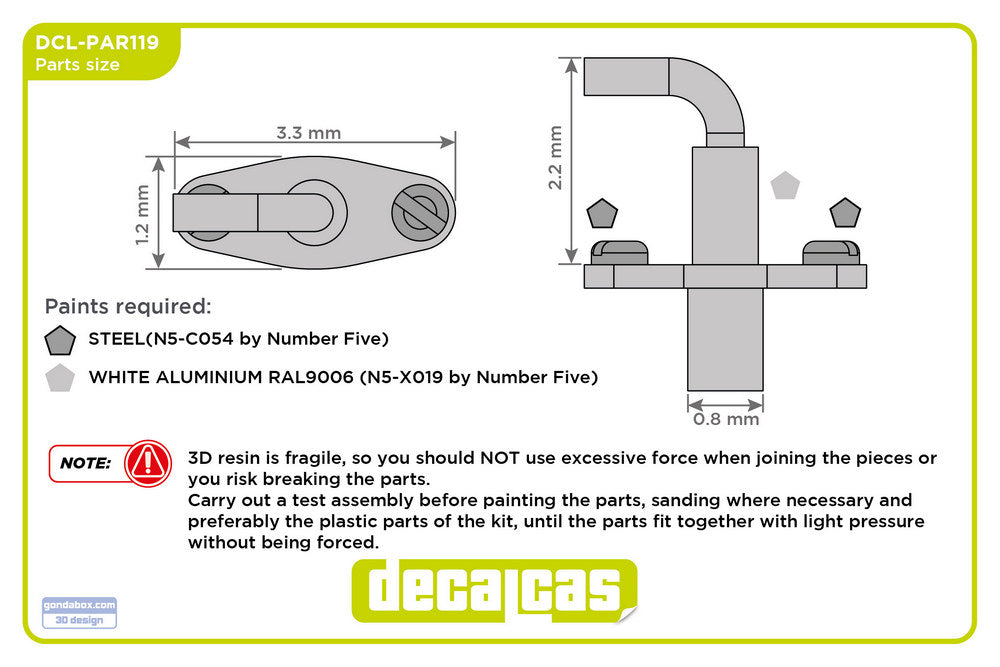 BATTERY MASTER SWITCH (TYPE3) - RESIN PARTS +DECALS