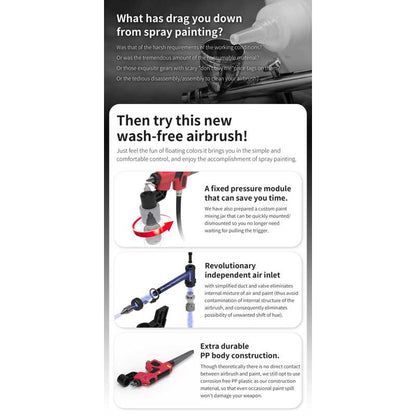 DSPIAE Wash-Free Airbrush