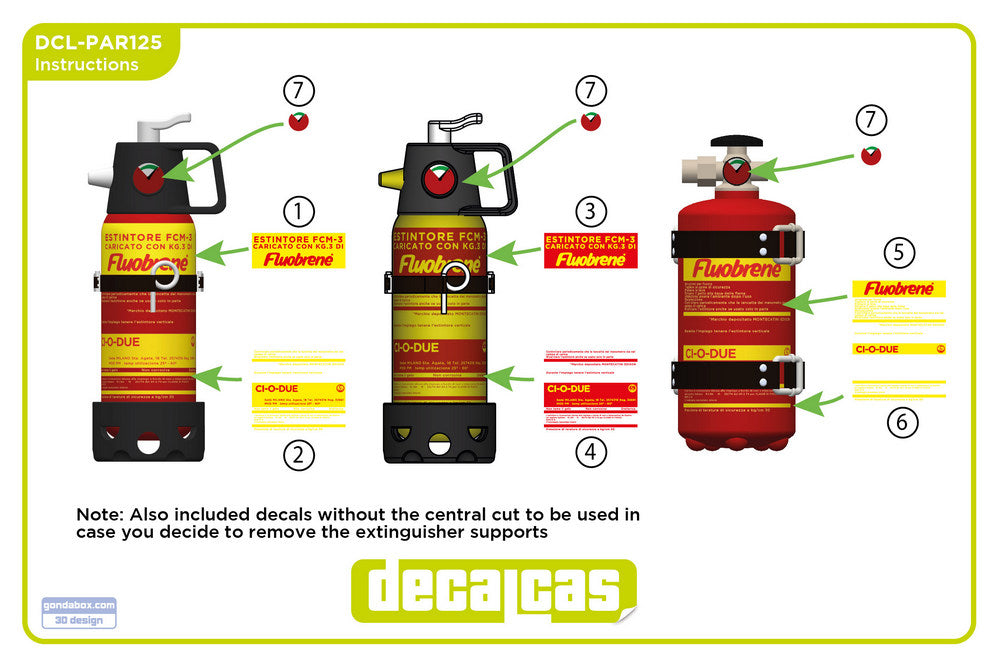 FIRE EXTINGUISHERS CI-O-DUE FOR LANCIA STRATOS