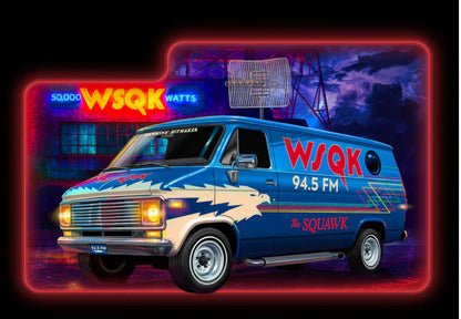 GMC Squawk Van Stranger Things sponsored by WSQK