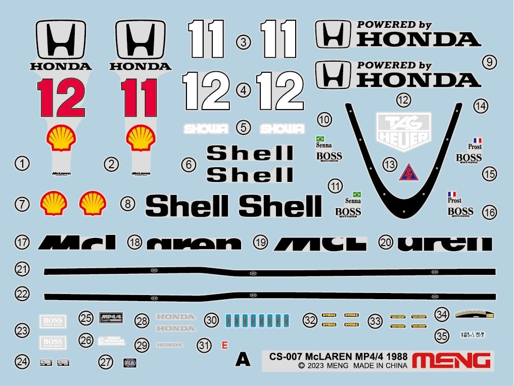 MCLAREN HONDA MP4/4 - MARLBORO - F1 1988