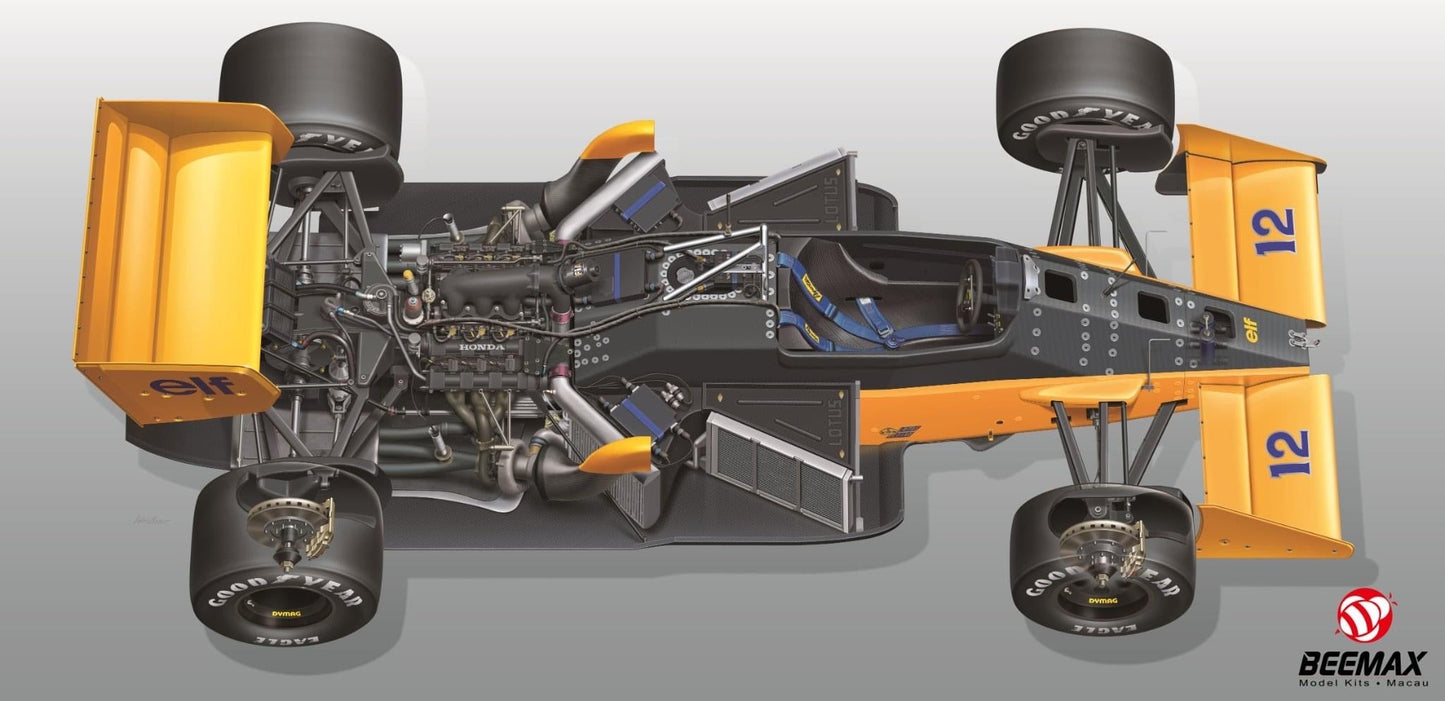 DETAIL SET UP - 1/12 LOTUS 99T - 1987 F1 WORLD CHAMPIONS - MONACO GP