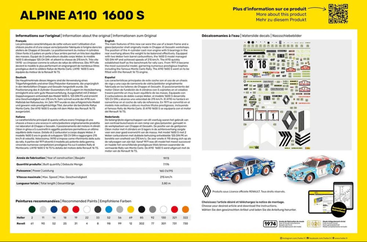 Alpine Renault A110 1600 S - 1973