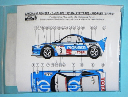 TRANSKIT LANCIA 037 PIONEER - YPRES RALLY 24 HOURS 1983