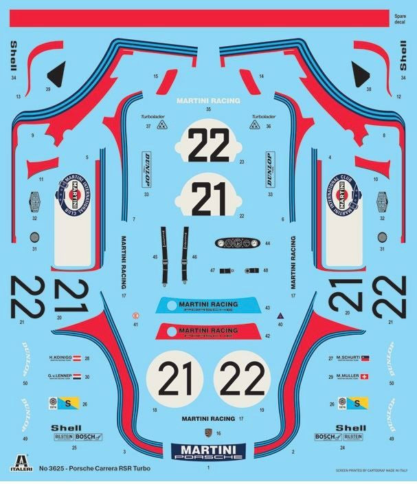 PORSCHE 934 RSR TURBO MARTINI - 24 HOURS LE MANS 1974