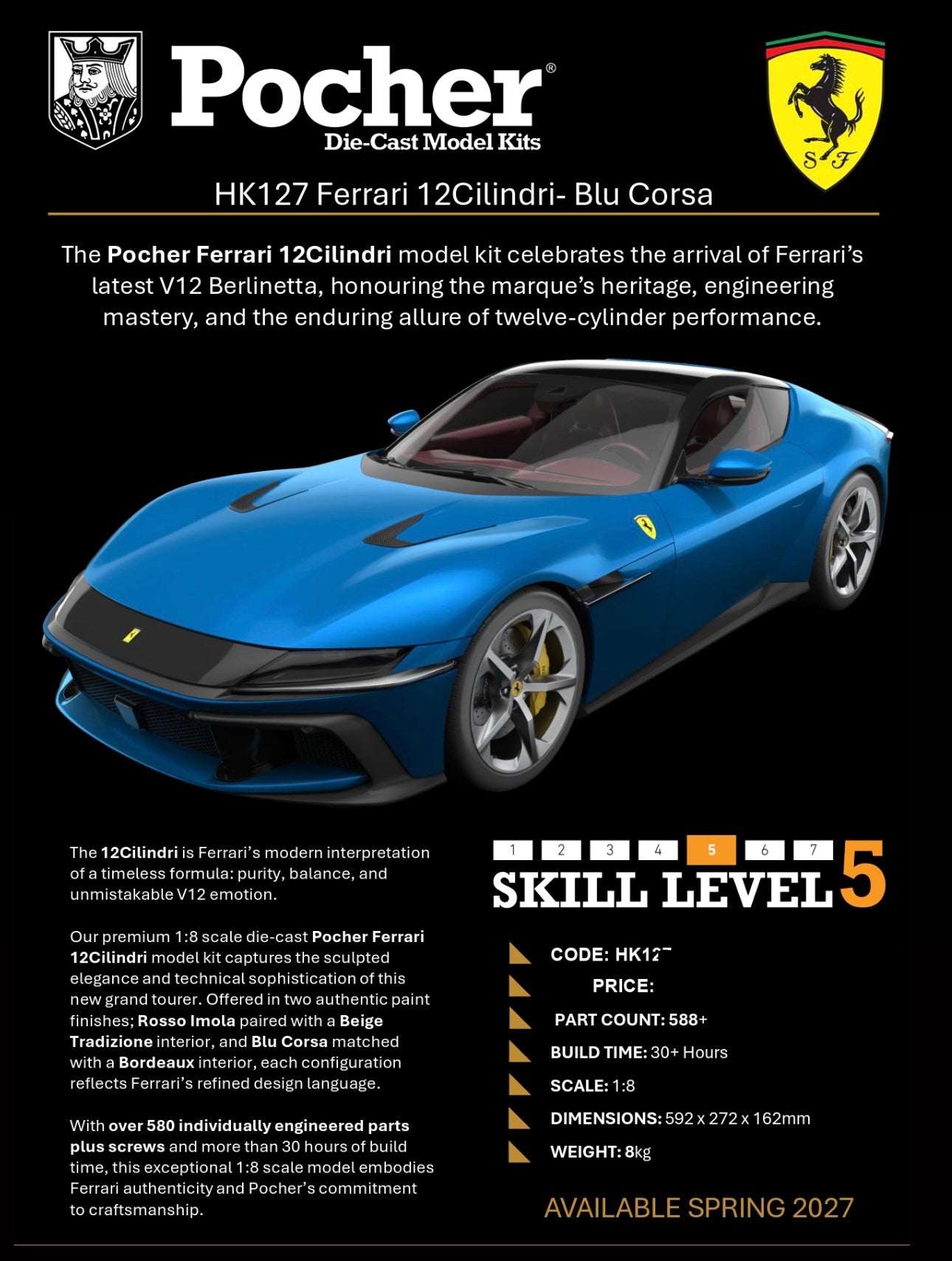 Ferrari 12Cilindri - Rosso Imola & Blu Corsa