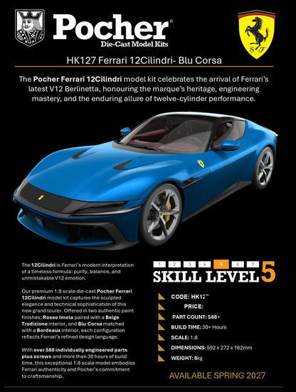 Ferrari 12Cilindri - Rosso Imola & Blu Corsa