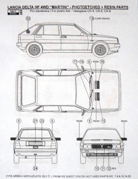 TRANSKIT LANCIA DELTA HF 4WD MARTINI - RALLYE MONTE CARLO 1987 