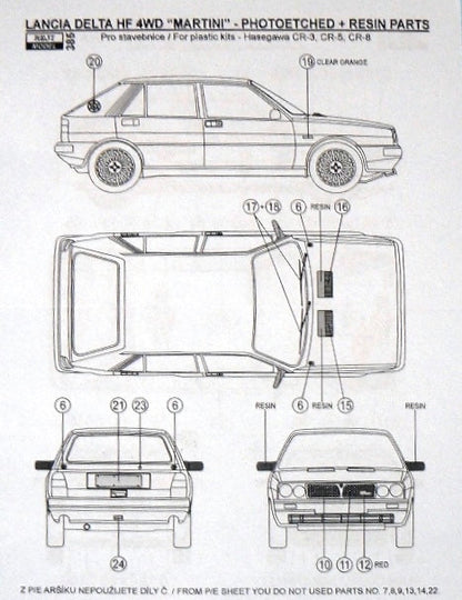 TRANSKIT LANCIA DELTA HF 4WD MARTINI - 1987 RALLY MONTE CARLO